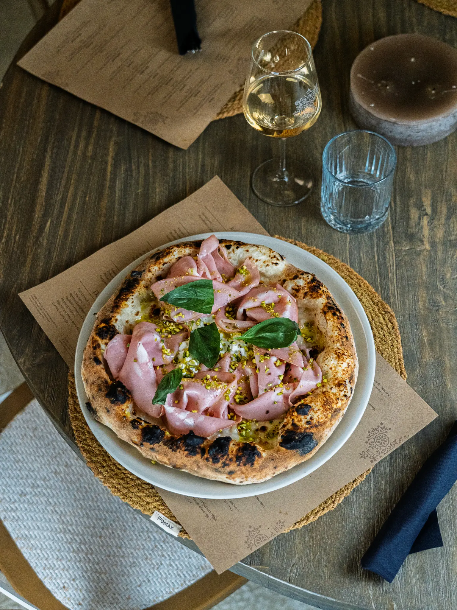 Neapolitan pizza at Restaurant Harmonija Mengeš