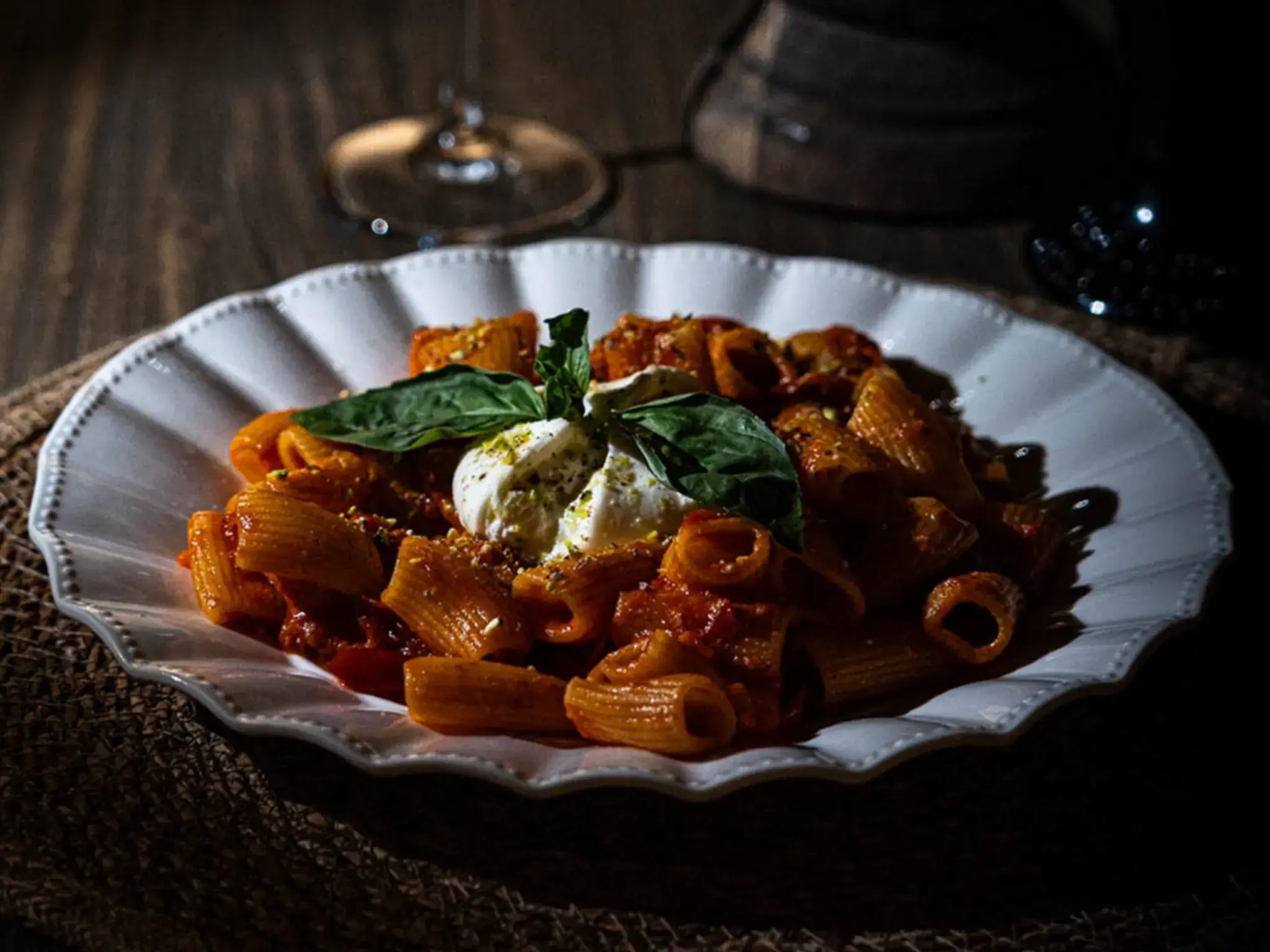Pasta and burgers at Restaurant Harmonija
