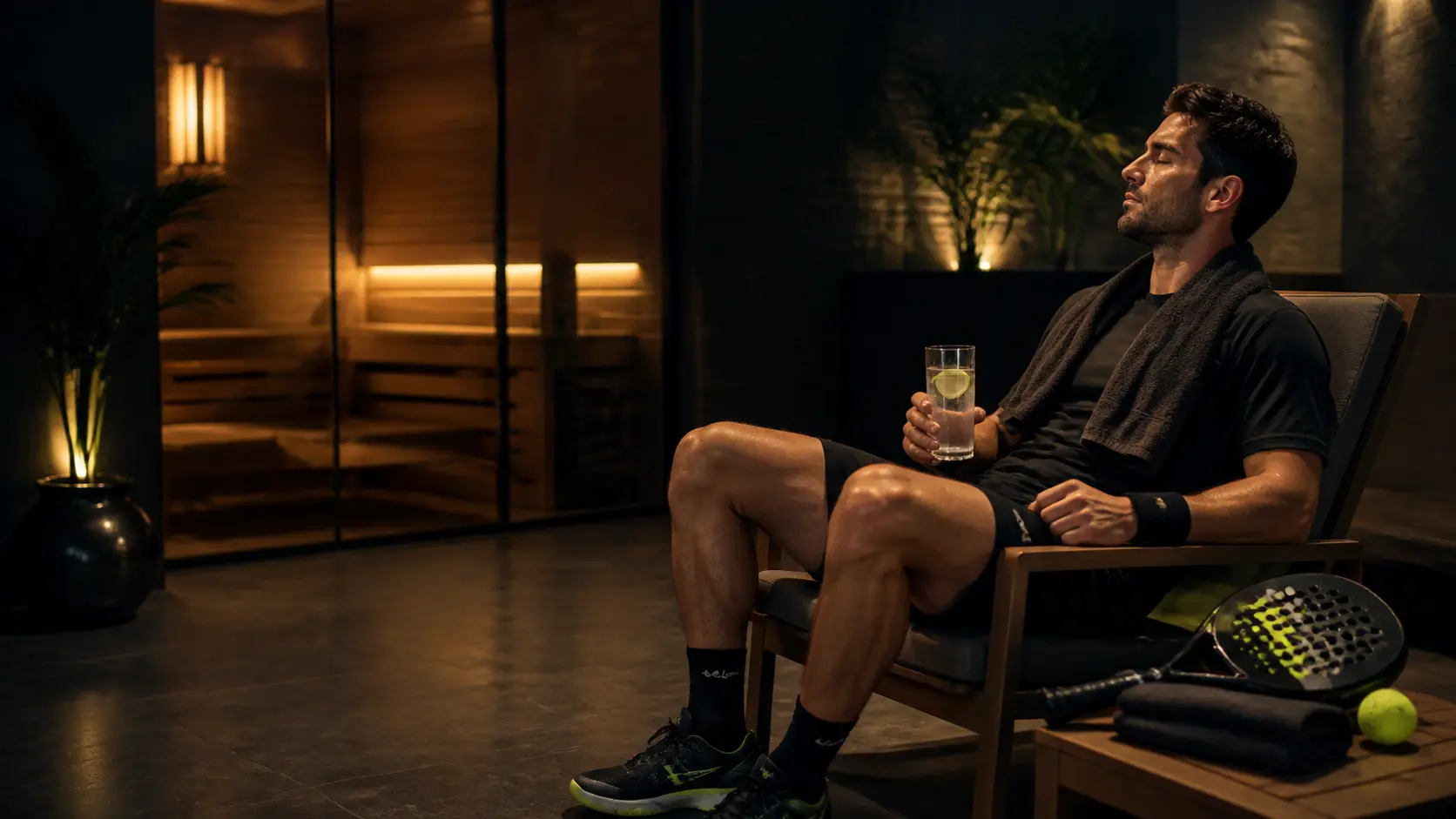 Relax in the spa and saunas